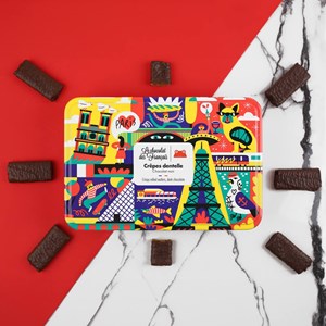 18 crêpes dentelle chocolat noir