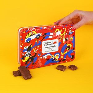 18 crêpes dentelle chocolat au lait