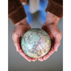 Mova globe terrestre antique vert