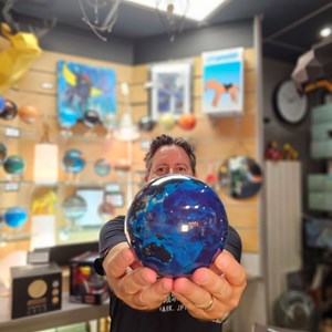 Mova globe earth at night