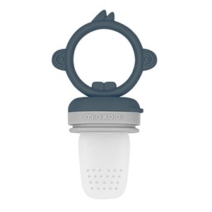 Grignoteur bébé en silicone bleu marine