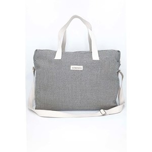 Sac week-end vichy noir & blanc