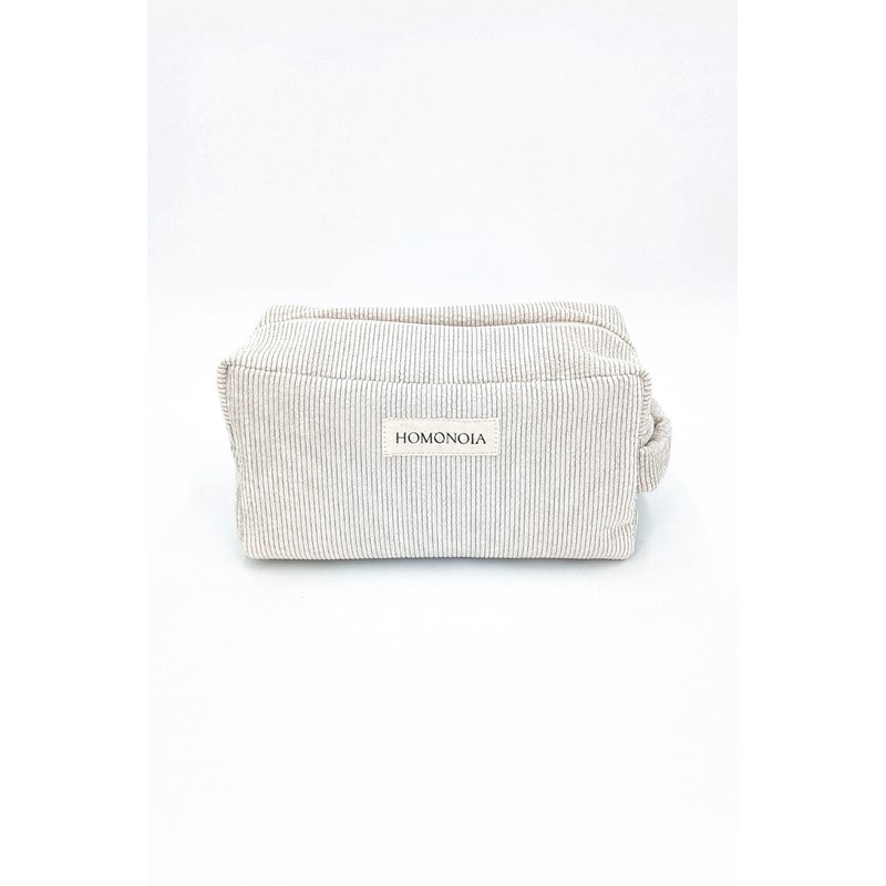 Homonoia - Trousse de toilette en velours écru