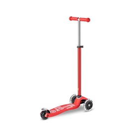 Trottinette maxi micro deluxe rouge led