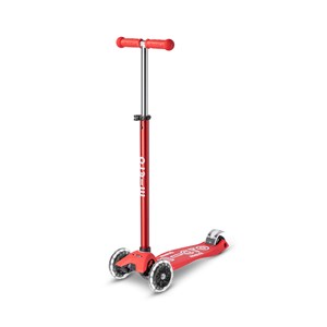Trottinette maxi micro deluxe rouge led