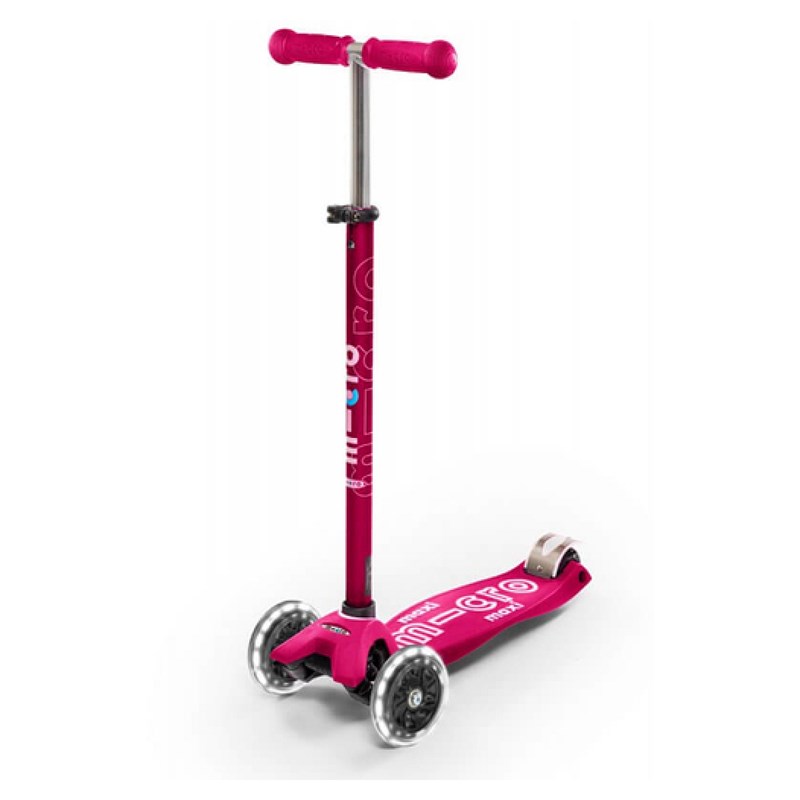 Trottinette maxi micro deluxe led rose