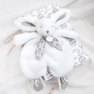 Doudou lapin blanc 29 cm