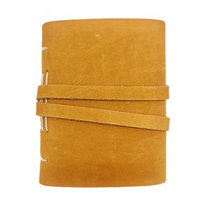 Carnet cuir country camel