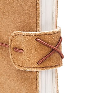 Carnet cuir élastique néha camel
