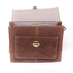 Mini cartable cuir charlotte suède