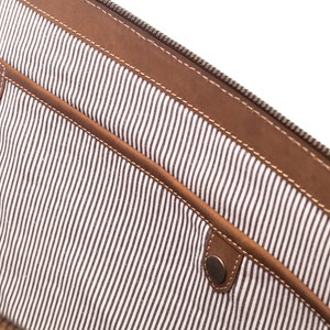 Pochette cuir joséphine havane
