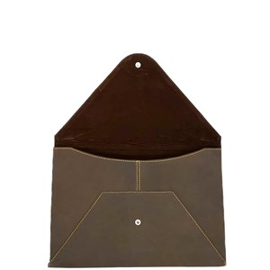 Porte-documents cuir marcel café