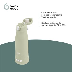 Chauffe-biberon nomade moov & feed vert
