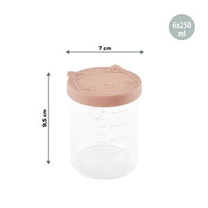 6 pots de conservation en verre isybowls