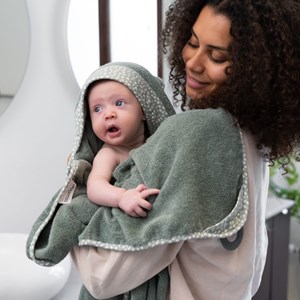 Cape de bain et anneau dentition, green