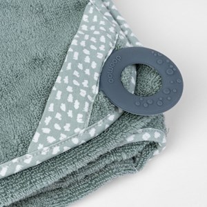 Cape de bain et anneau dentition, green