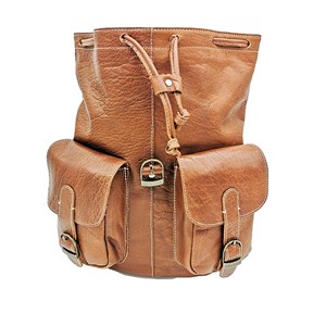 Sac à dos cuir indiana city havane