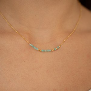 Collier message mon amour - bleu