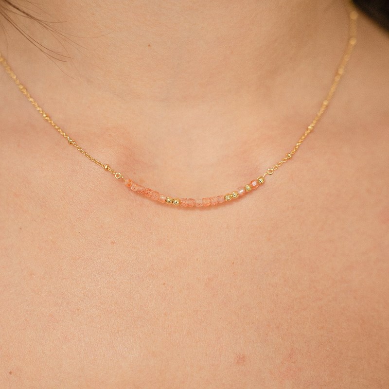 L'Atelier Du Marais - Paris - Collier message mon amour - orange