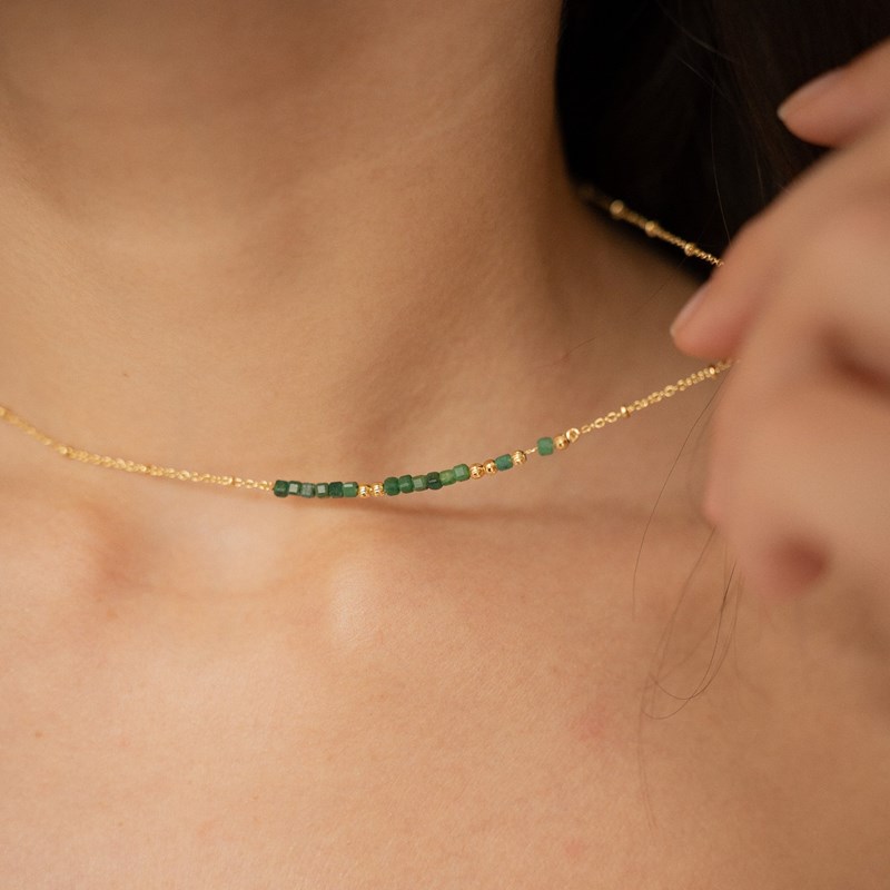 L'Atelier Du Marais - Paris - Collier message mon amour - vert