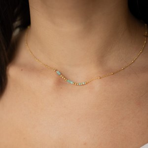 Collier message âme sœur - bleu