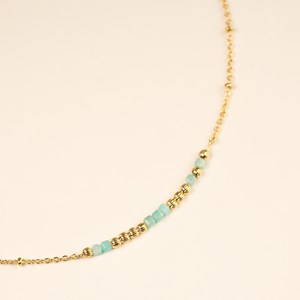 Collier message âme sœur - bleu