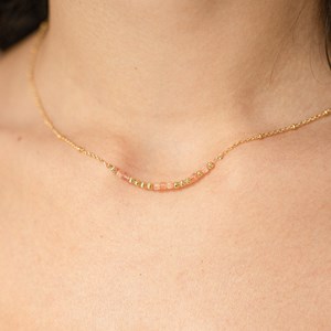 Collier message âme sœur - orange