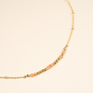 Collier message âme sœur - orange