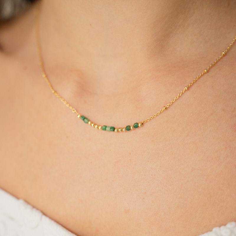 L'Atelier Du Marais - Paris - Collier message âme sœur - vert