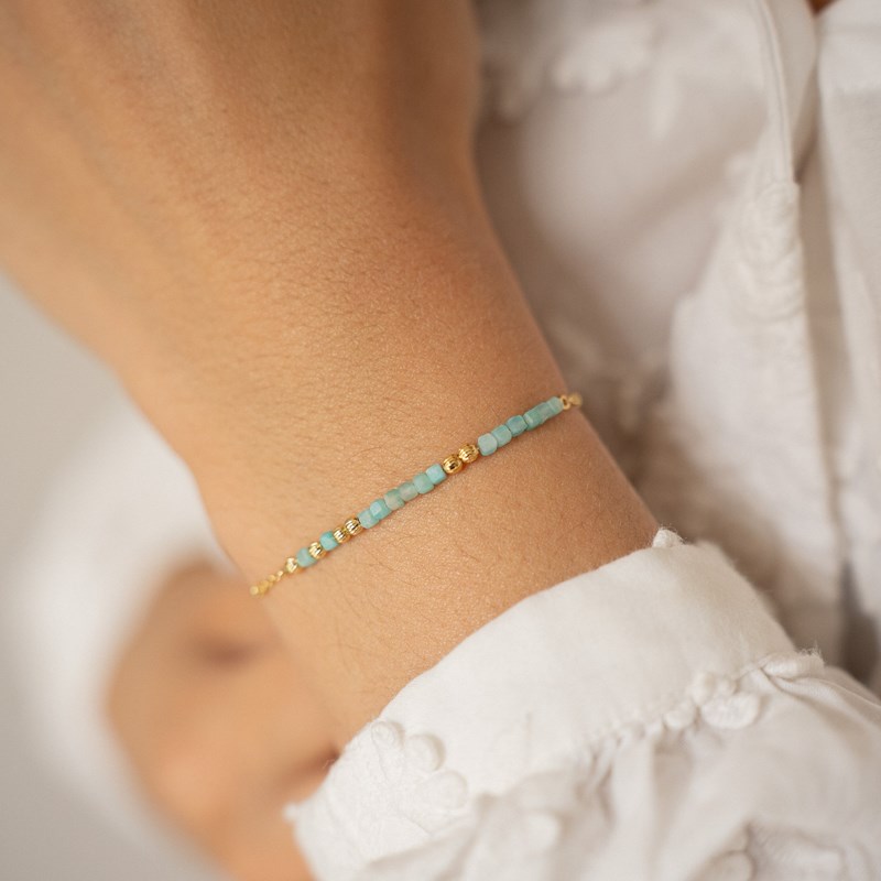 Bracelet message mon amour - bleu