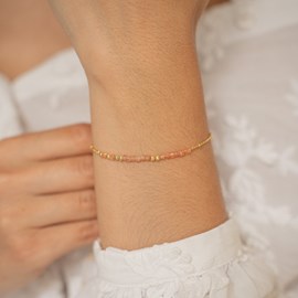 Bracelet message mon amour - orange