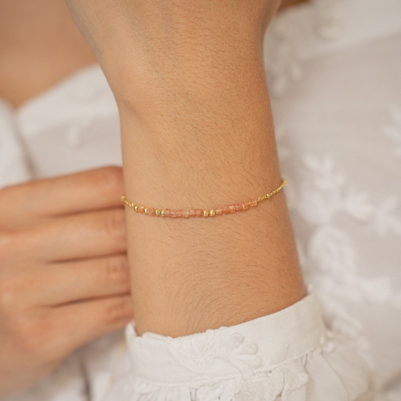 Bracelet message mon amour - orange
