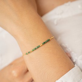 Bracelet message mon amour - vert