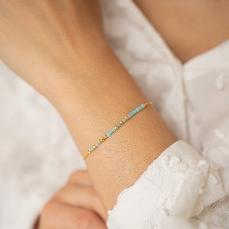 L'Atelier Du Marais - Paris - Bracelet message mon cœur - bleu