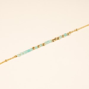 Bracelet message mon cœur - bleu