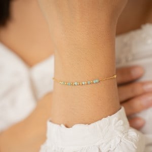 Bracelet message marraine - bleu