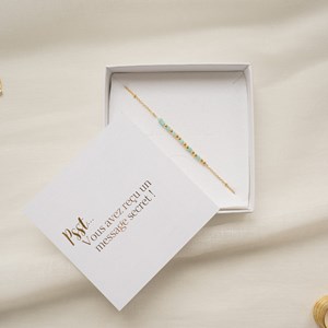 Bracelet message marraine - bleu