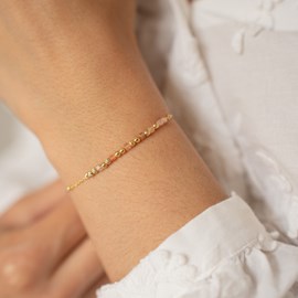 Bracelet morse marraine pierre de soleil