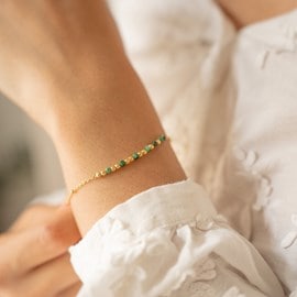 Bracelet message marraine - vert