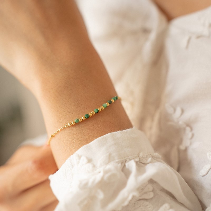 L'Atelier Du Marais - Paris - Bracelet message marraine - vert