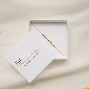 Bracelet message marraine - vert