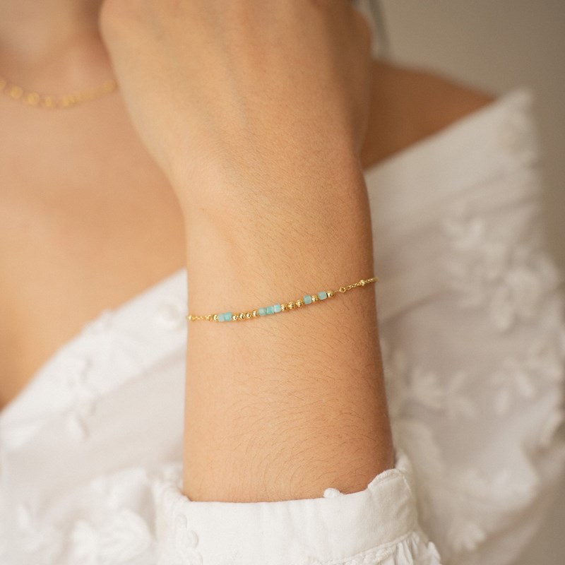 L'Atelier Du Marais - Paris - Bracelet message âme sœur - bleu