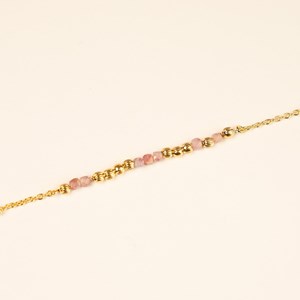 Bracelet message âme sœur - rose