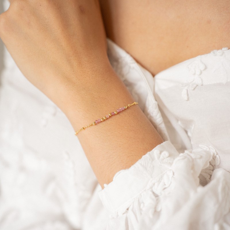 L'Atelier Du Marais - Paris - Bracelet message je t'aime - rose