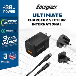 Chargeur mural international energizer 3