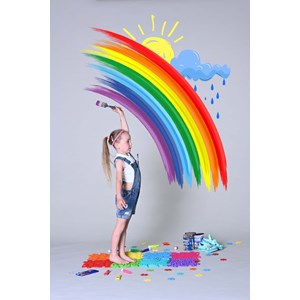 Set de dalles orthopédiques arc en ciel