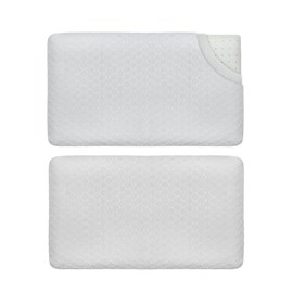 Oreiller extra plat s + taie en bambou