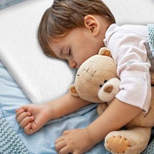 Oreiller enfant + taie en bambou extra