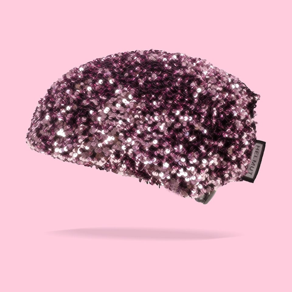 Casque velo femme fashion paillettes