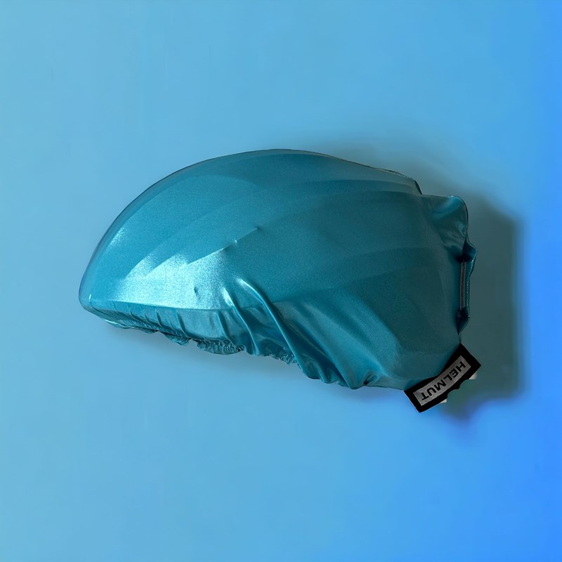 Helmut - Couvre casque bleu vinyle adulte
